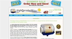 Desktop Screenshot of highqproducts.com